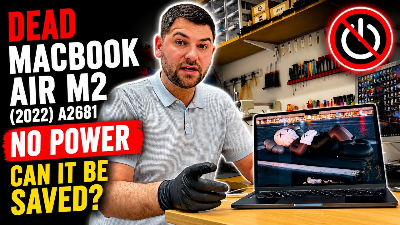 Repairing Dead MacBook Air M2 A2681 2022 No Power Repair