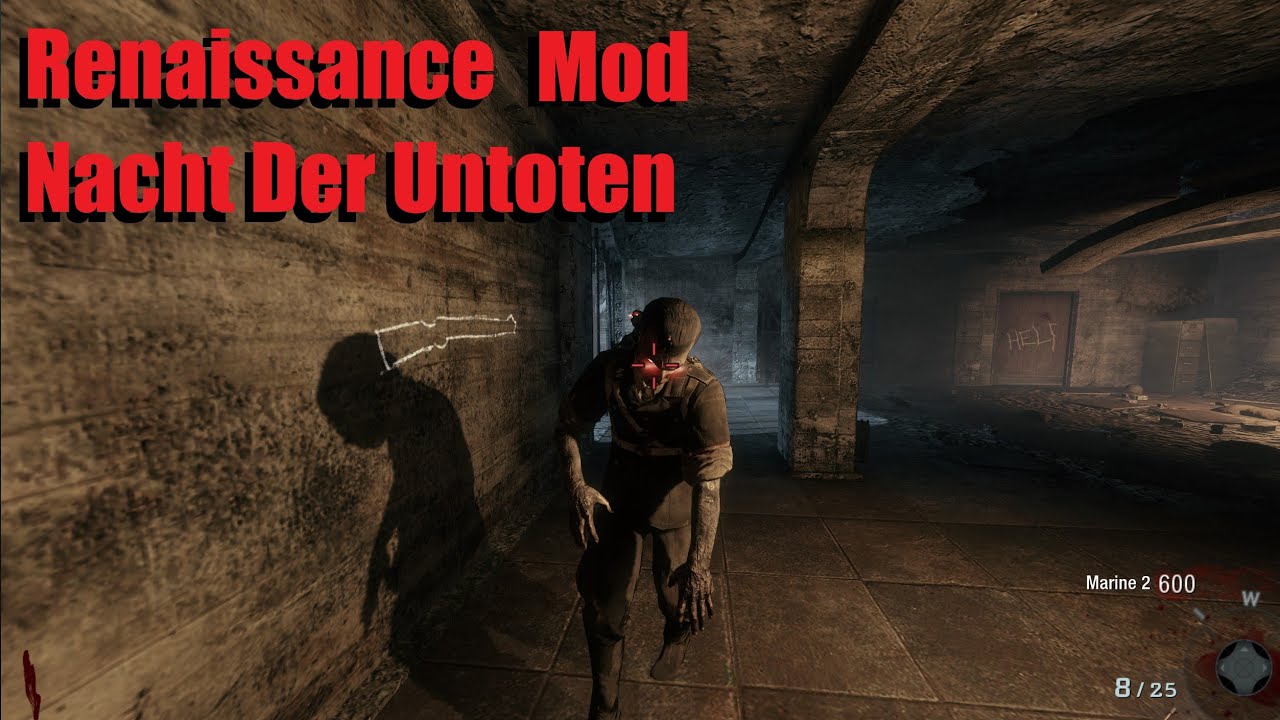 Black Ops Custom zombies: Renaissance Mod on Nacht! Beaten first try!