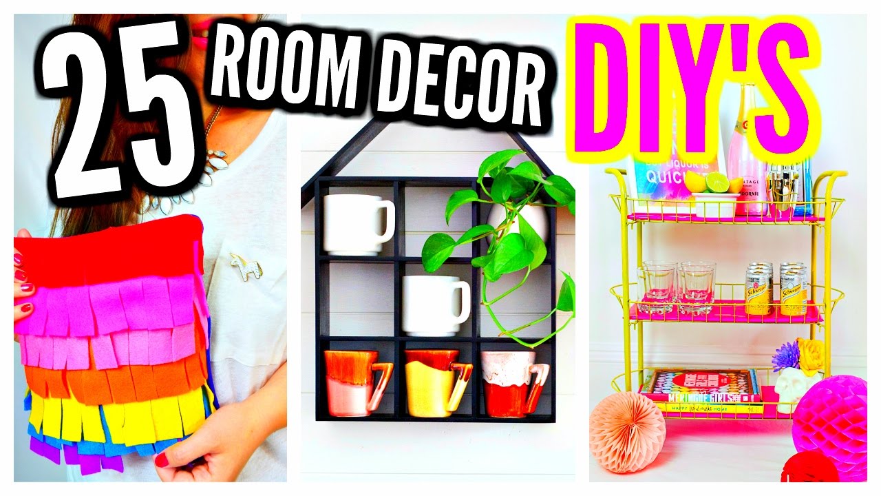 25 DIY Room Decor Ideas & Projects! For Teenagers, Girls, Kids