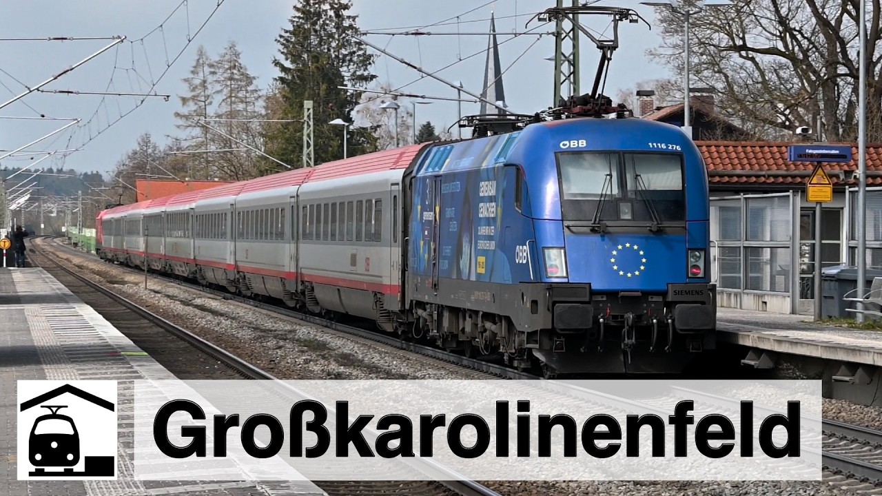 Unverhofft kommt selten – Bahnverkehr bei Großkarolinenfeld + An- und Abreise Rosenheim