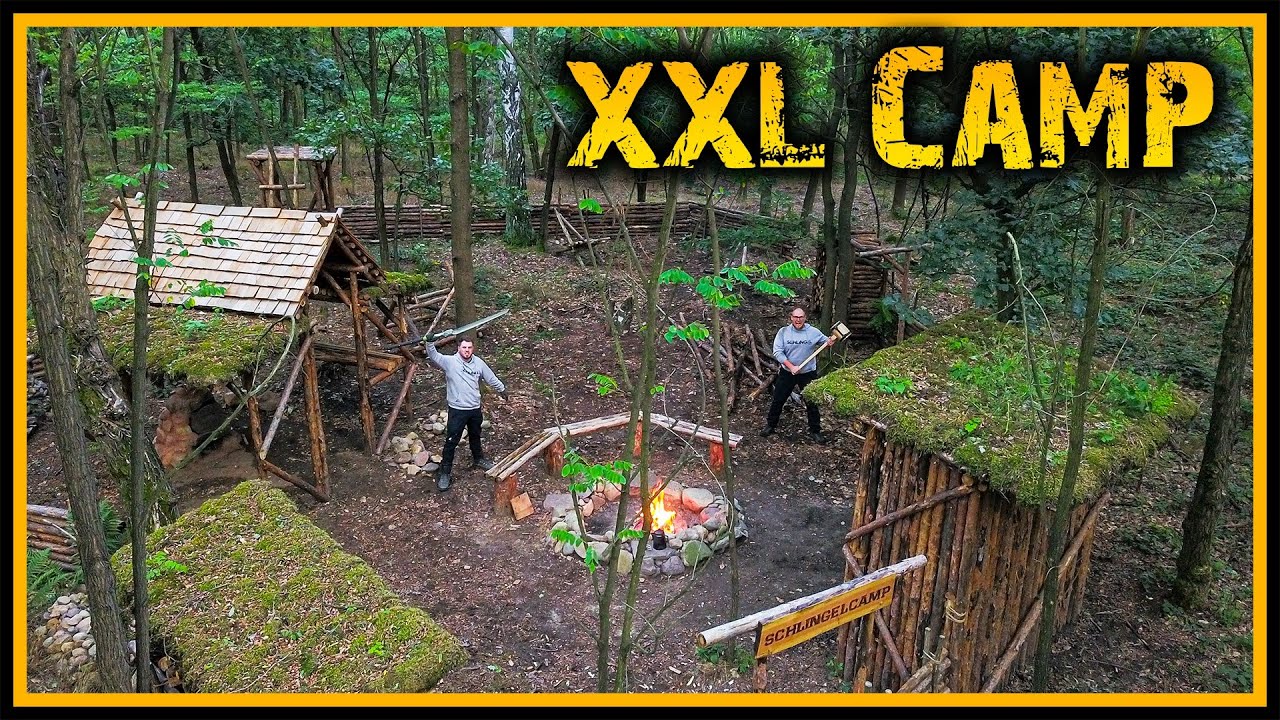 Bushcraft Camp [S05/E23] Mauern bauen und lecker kochen - Bushcraft Survival Outdoor