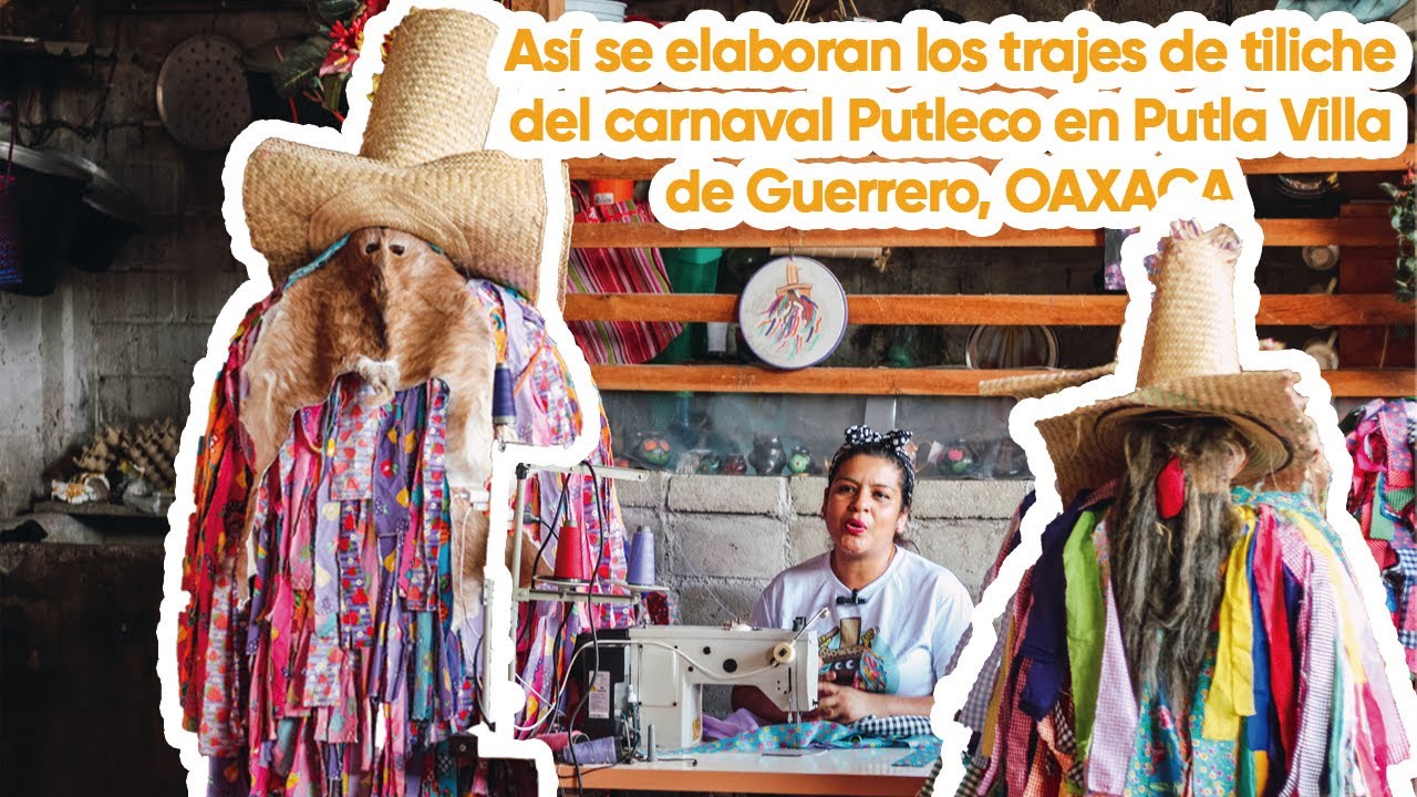 Así se elaboran los trajes de tiliches en Putla Villa de Guerrero, Oaxaca.