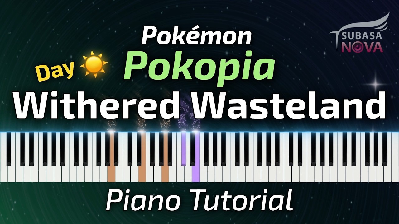 Withered Wasteland (Day) - Pokémon Pokopia | Piano Tutorial & Sheet Music