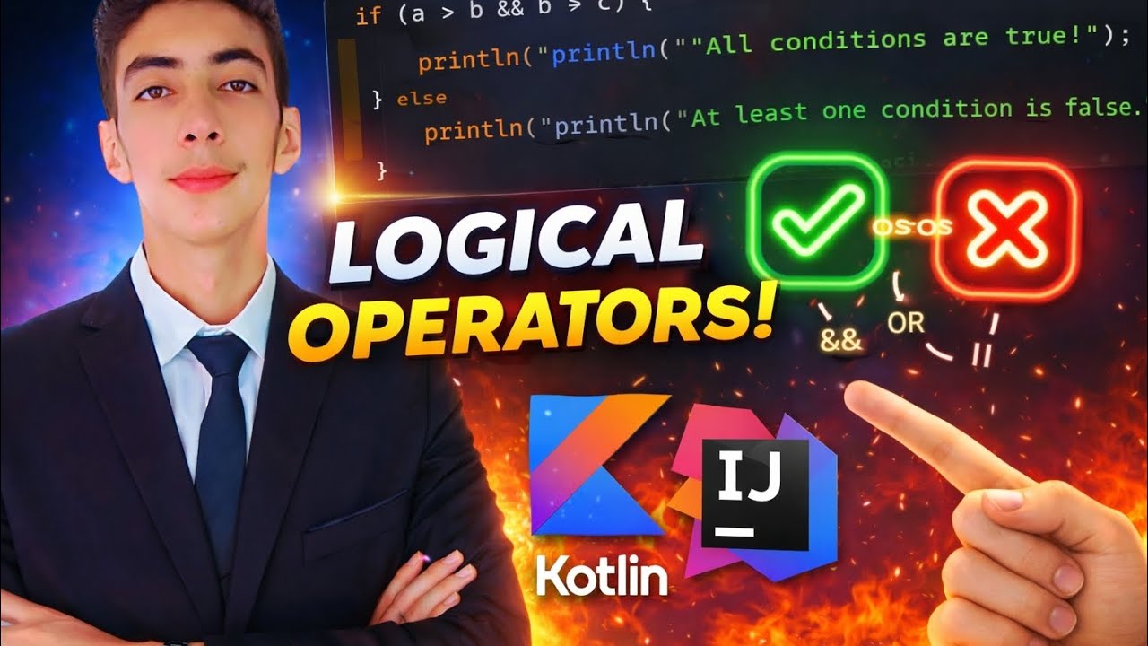 Logical Operators in Kotlin Explained | Practical Examples in IntelliJ IDEA
