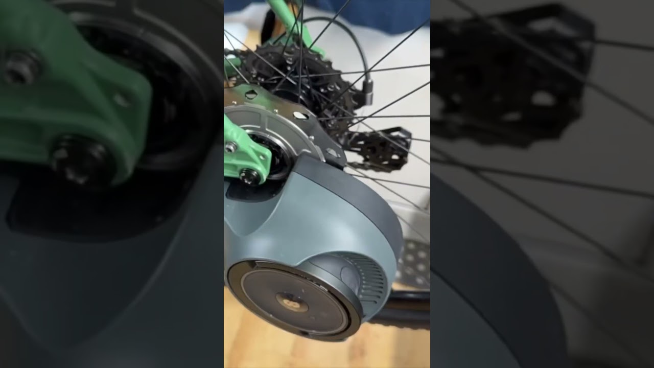 Skarper Drive System Fitted on Gravel Bike with Calibration Lights
