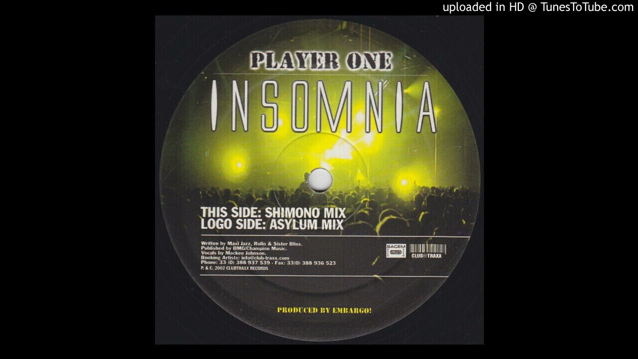 Player One - Insomnia (Shimono Mix) 2002