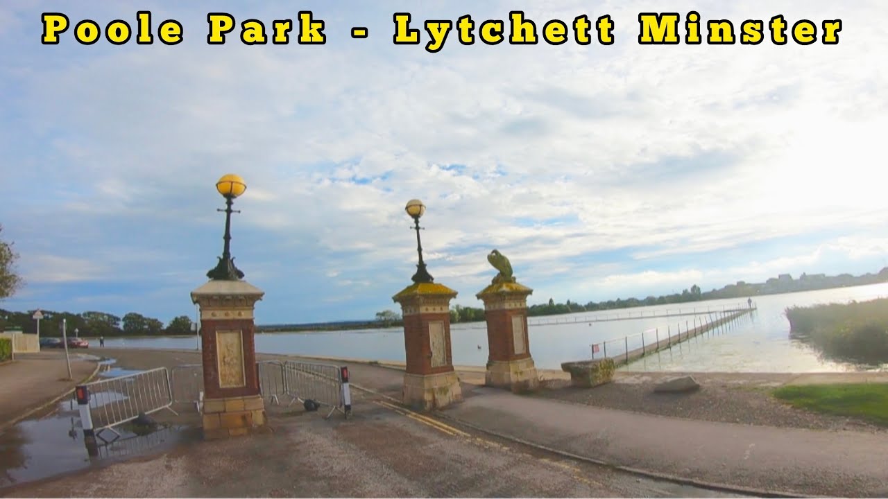 Drive with us 08/09/24 Poole Park - Upton - Lytchett Minster pretty Dorset at dusk England UK GoPro