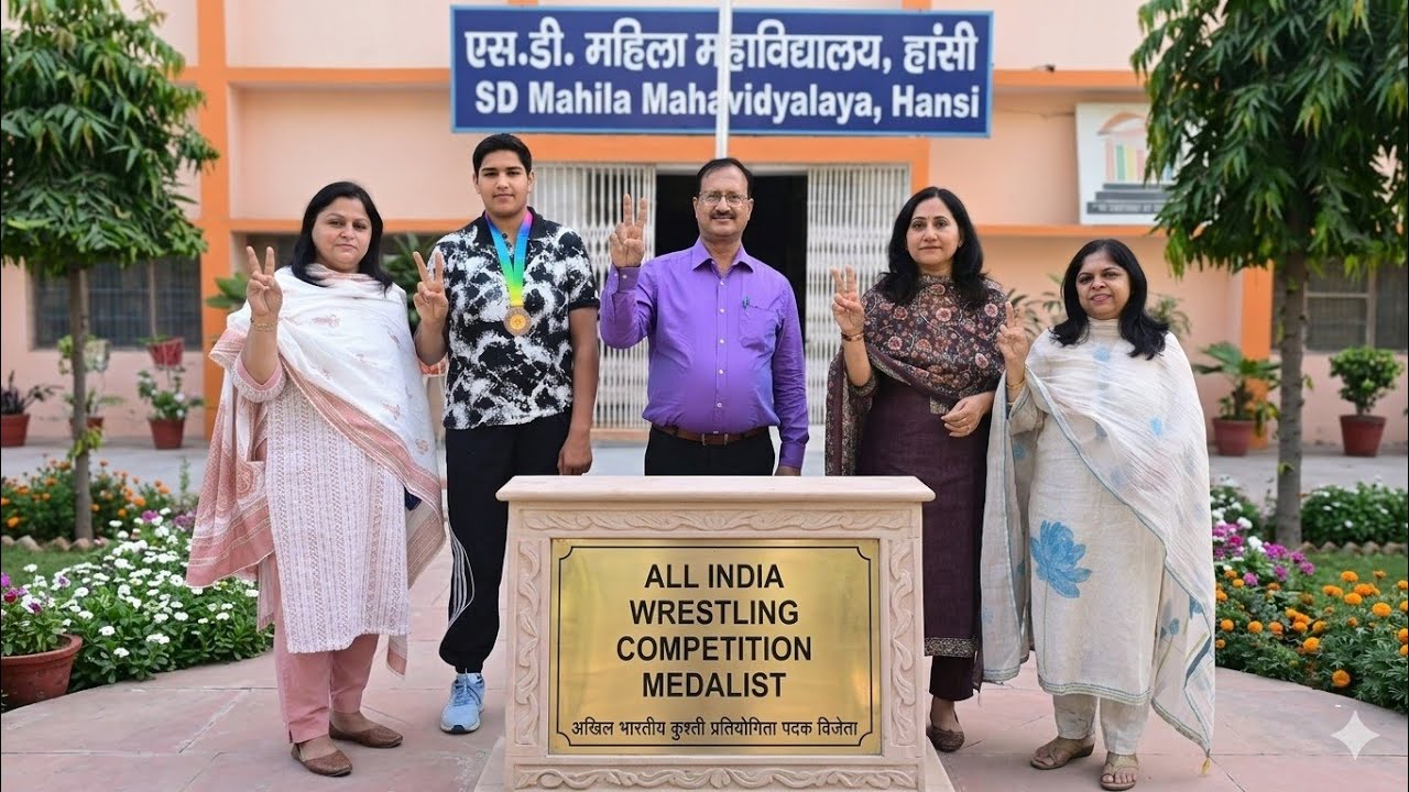 दंगल की नई रानी: राष्ट्रीय पहलवानों को पछाड़, SD महिला कॉलेज हांसी की बेटी ने गाड़े सफलता के झंडे!