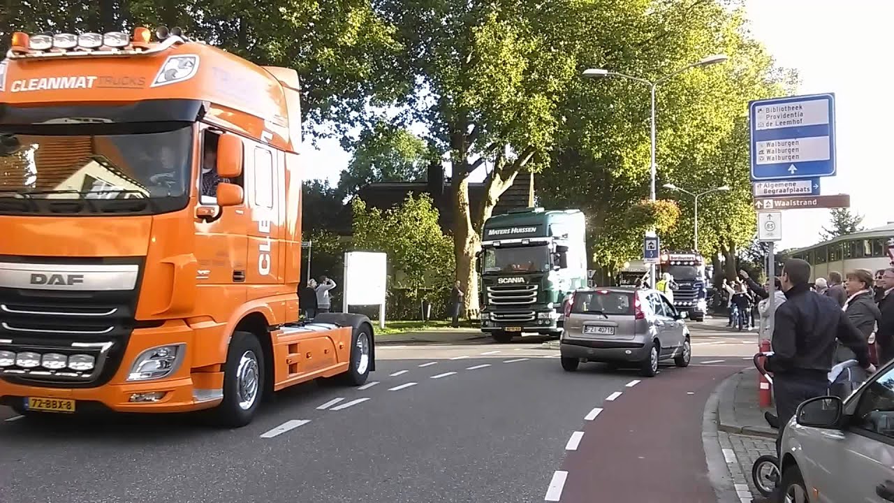 Dieselvuur in `t avonduur truckrun 2015 Gendt