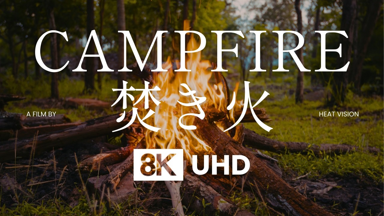 焚き火の音 8K Campfire Ambience 🔥 睡眠・作業用・リラックスBGM