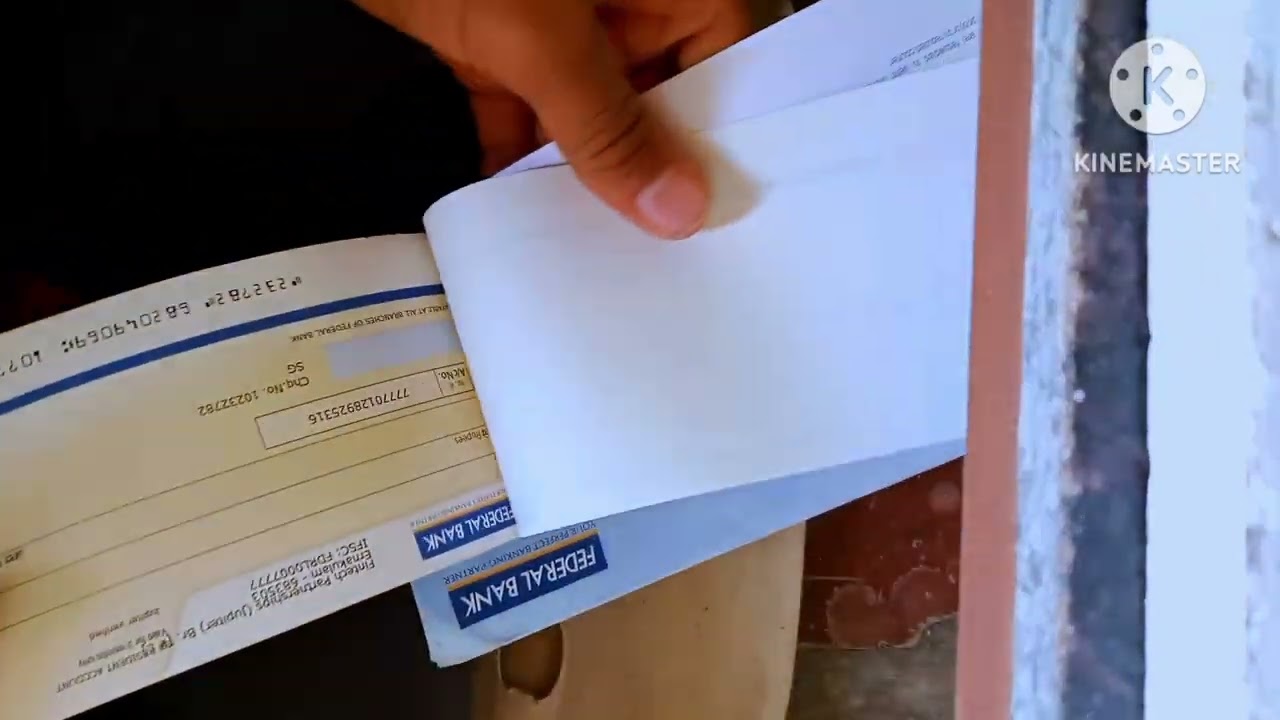 federal Bank 🏦 checkbook unboxing and full review..#com#video .