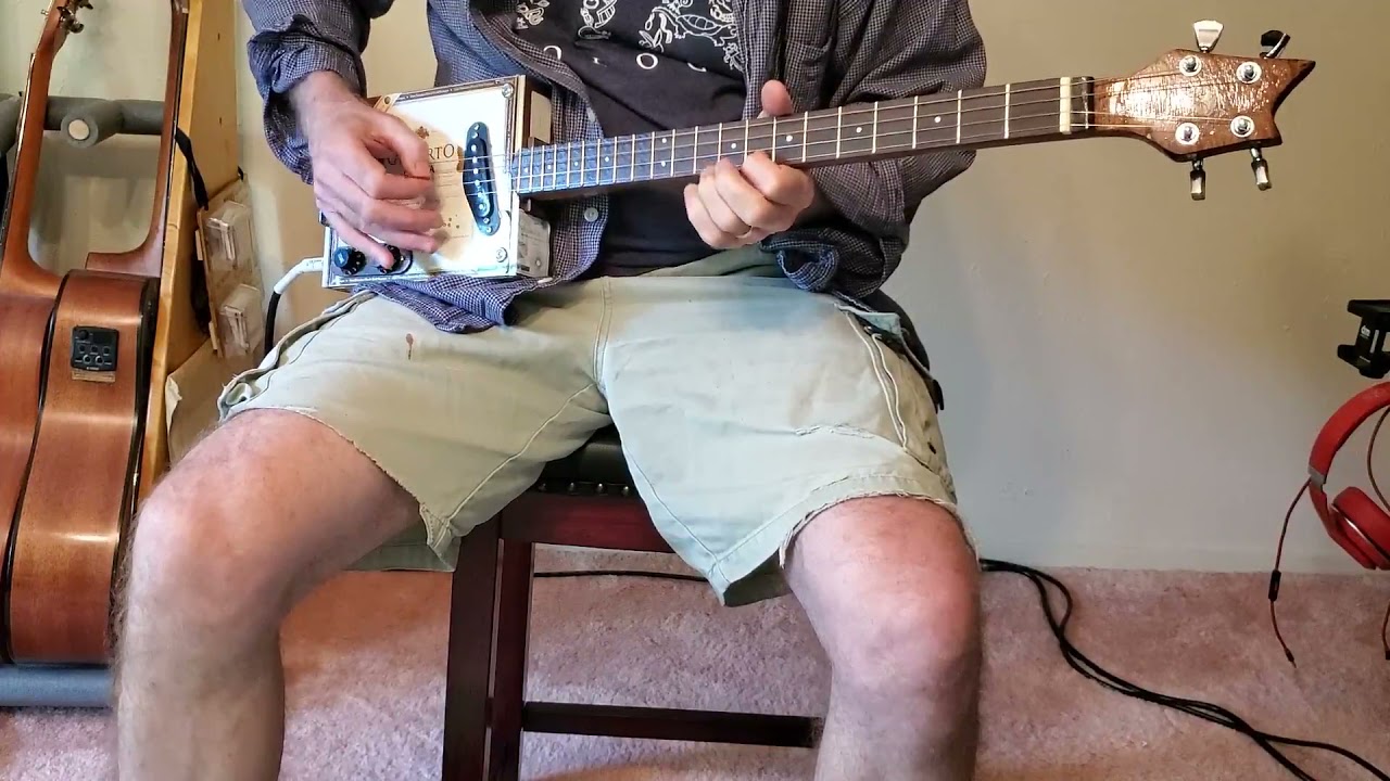 Gilberto Oliva 4-string Cigar Box Guitar - Demo 1