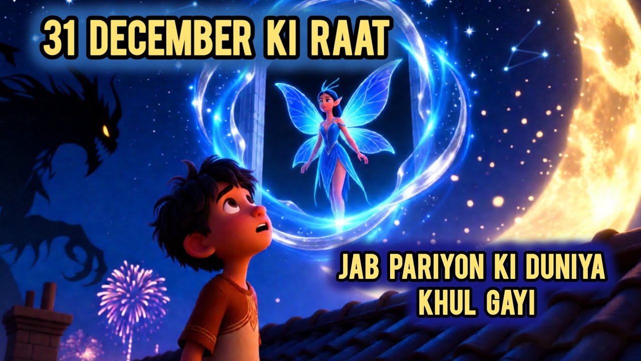 31 December Ki Raat – Jab Pariyon Ki Duniya Khul Gayi | Horror story cartoon | Hindi |