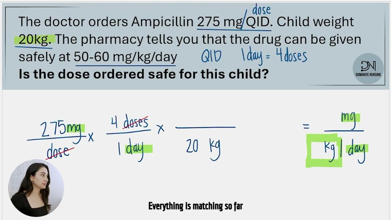 Pediatric Safe Dose Math Calculations
