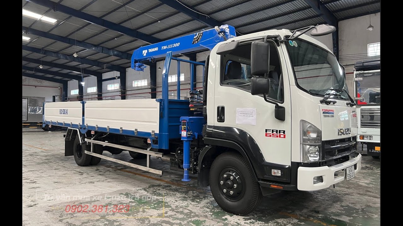 Bán Xe Cẩu Isuzu 5 Tấn 2023 FRR90NE4 Thùng 6.2m Cẩu 3 Tấn 4 Khúc Tadano TM-ZE304MH - 0902381323 Hóa