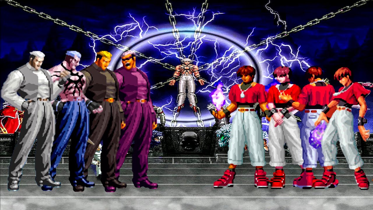 [KOF Mugen] Ryuji Yamazaki Team vs Chris Team