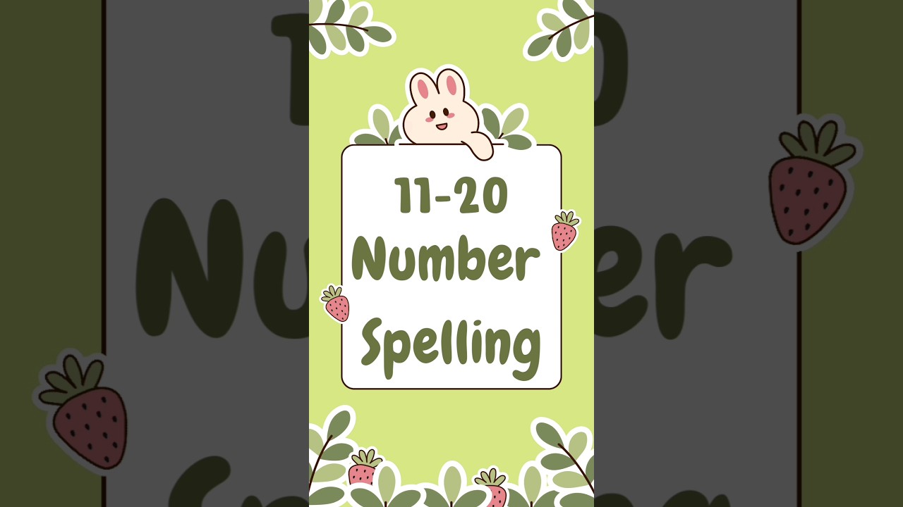11-20 Number spelling | number spelling in English | number name | Numbers  #easylearningforkids