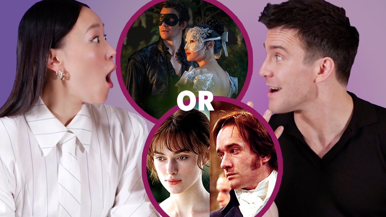 Yerin Ha & Luke Thompson Guess: BRIDGERTON or PRIDE & PREJUDICE? | Swooon