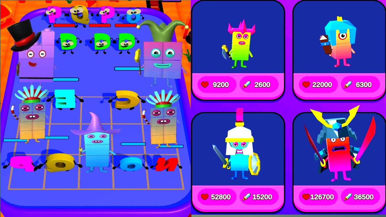 NEW MERGE CUBE NUMBER BLOCK VS MERGE ALFHABET ABCD GAMEPLAY MAX LEVELS