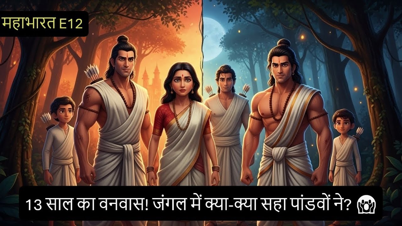 महाभारत E12 - 13 साल का वनवास शुरू! क्या टूट जाएंगे पांडव? | Mahabharat in Hindi