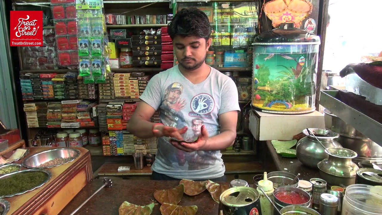 Pineapple Flavour Calcutta pan -Area Ulhasnagar Famous MP  Pan  -Mumbai Street Food