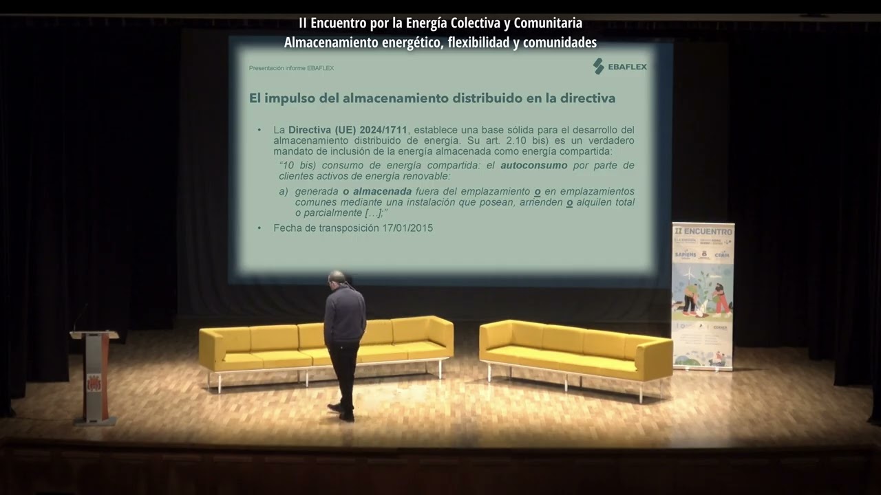 Almacenamiento energético, flexibilidad y comunidades: EBAFLEX | II Encuentro por energía colectiva