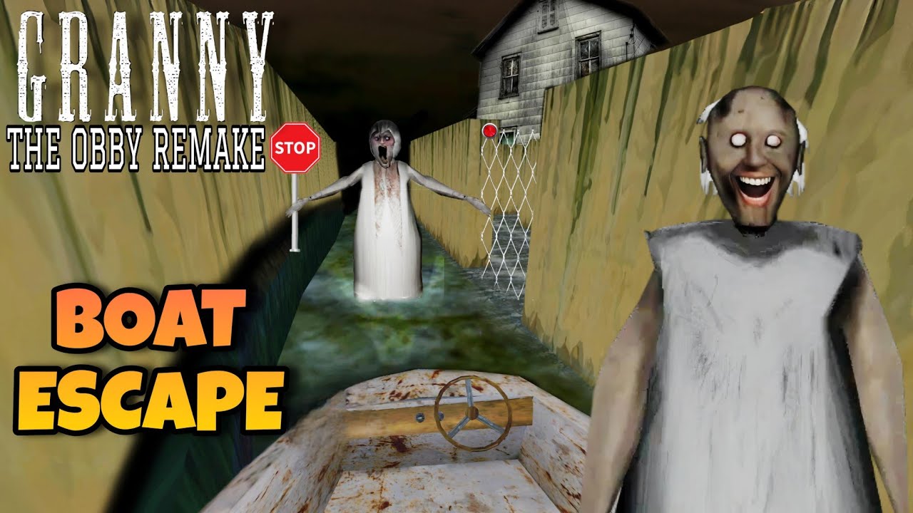 Granny The Obby remake Full Gameplay | Boat ⛵ Escape | Budhiya ka Boat leke bhag gaya😂🤣