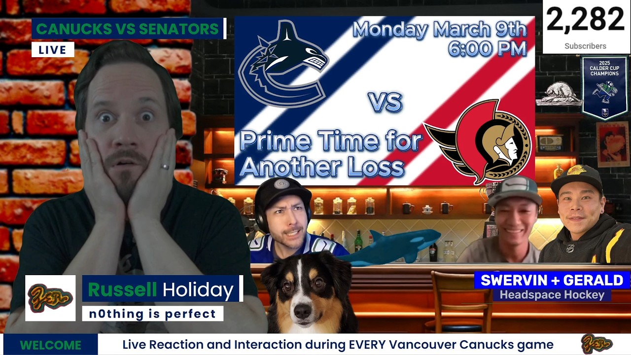 Canucks vs Senators | Live Play by Play, Reaction and Interaction | Prime Time for Another Loss