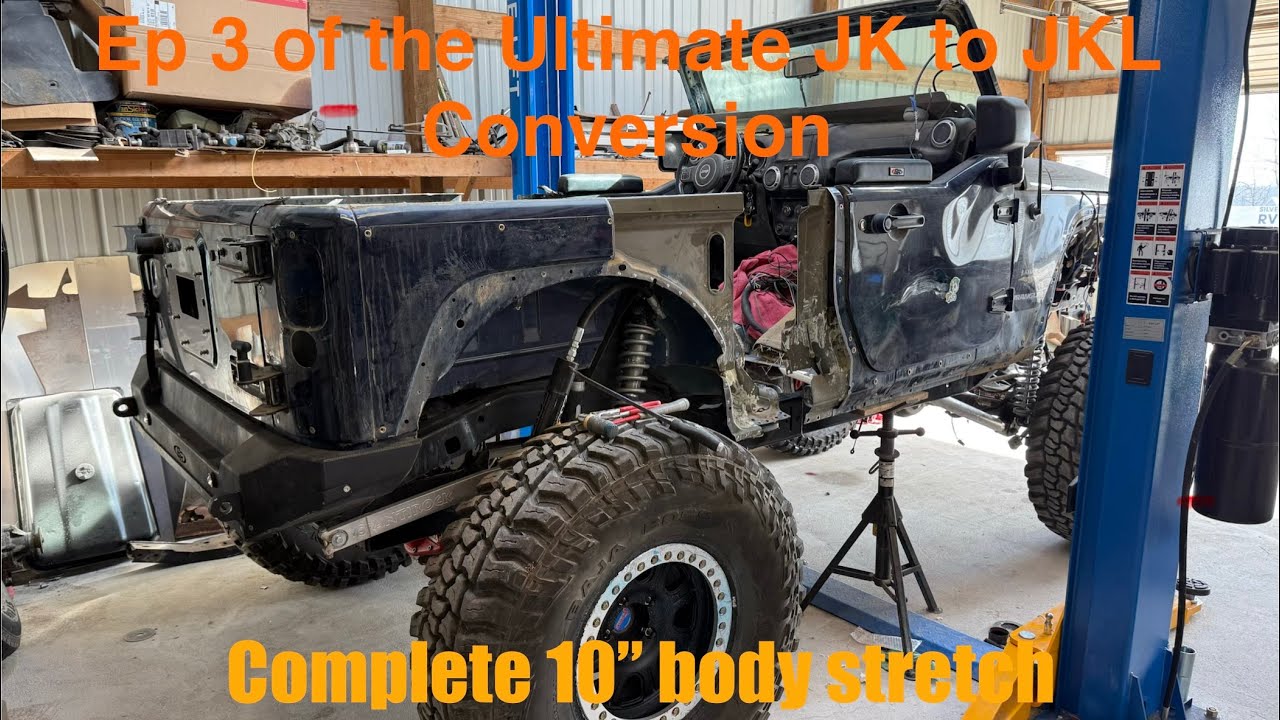 We stretched This Jeep JK Body 10