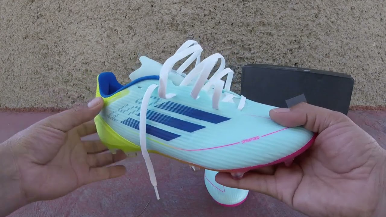 ADIDAS F50 Gama LEAGUE Suela FG / MG Almost Blue / Semi Lucid Blue / Semi Solar Yellow