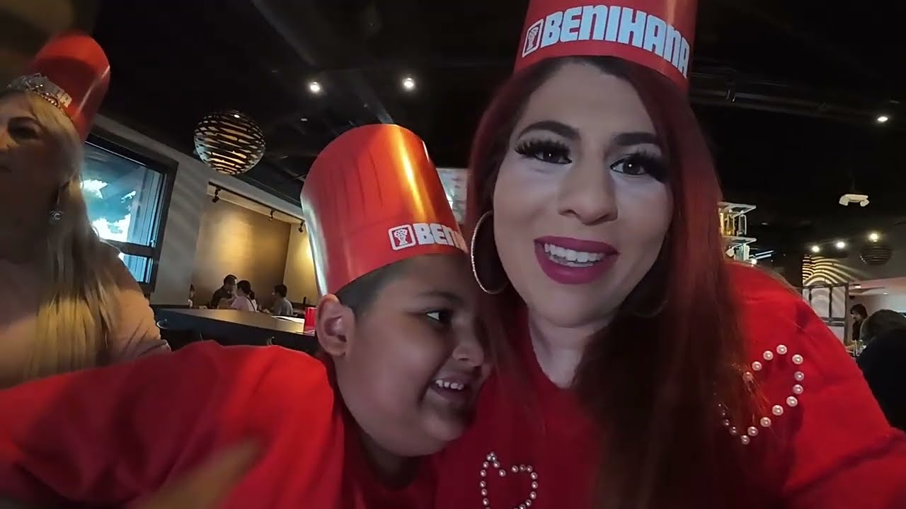 FULL BENIHANA EXPERIENCE ON MY MOMS BIRTHDAY 