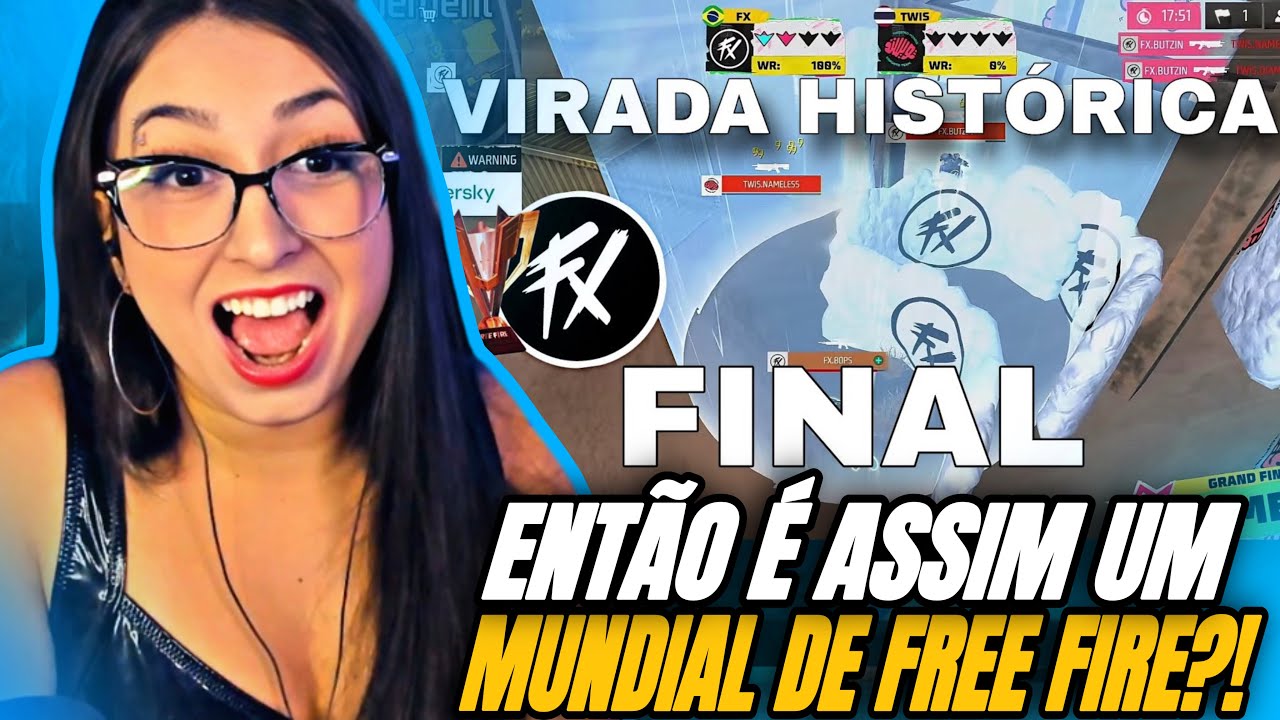 REACT ULTIMA QUEDA DO MUNDIAL DE FREE FIRE 2024 - VIRADA HISTÓRICA (FLUXO BI CAMPEÃO) | THAY REACT