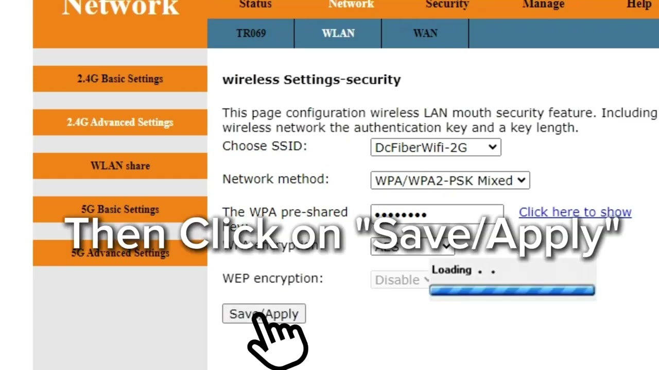 How To Change  WIFI Password ( DC FIBER Router )