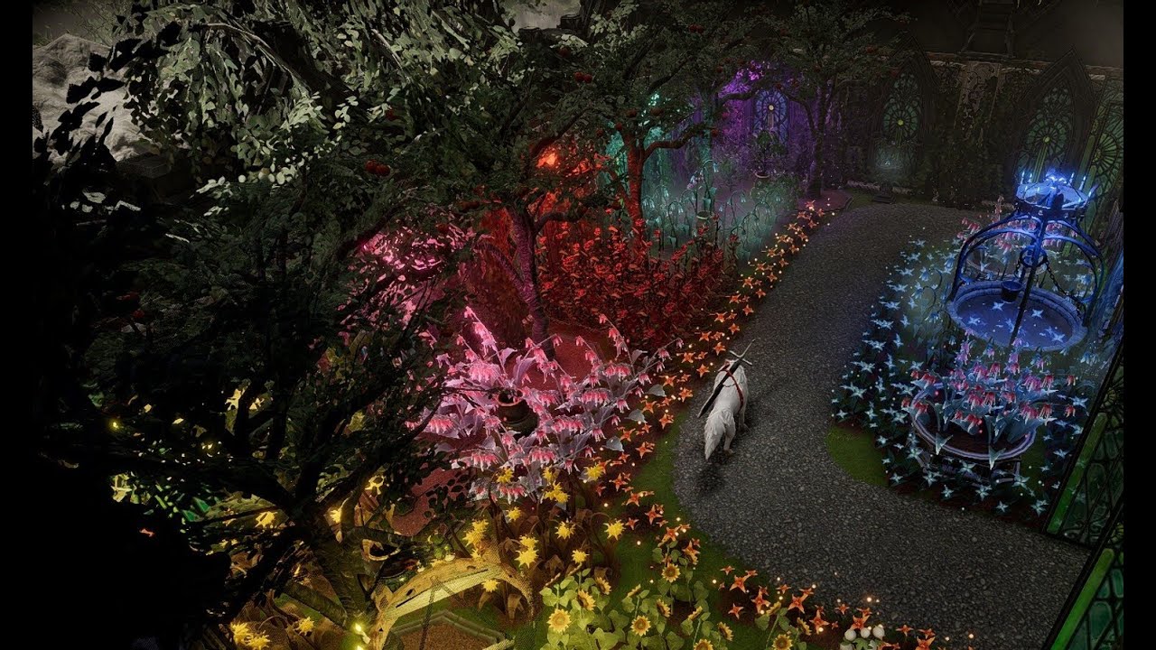 V Rising Castle Tour - Dracula On The Hill With Town City & Garden Maze