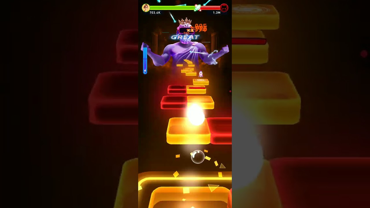 Tiles Hop Fire On Phone 1.0.15 | Boss Fight Event! | Defeated Boss FIRST TRY! | Subscribe And Like!