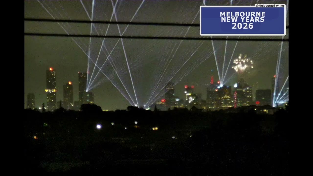 Melbourne, Australia New Years 2026 Fireworks and Light Show