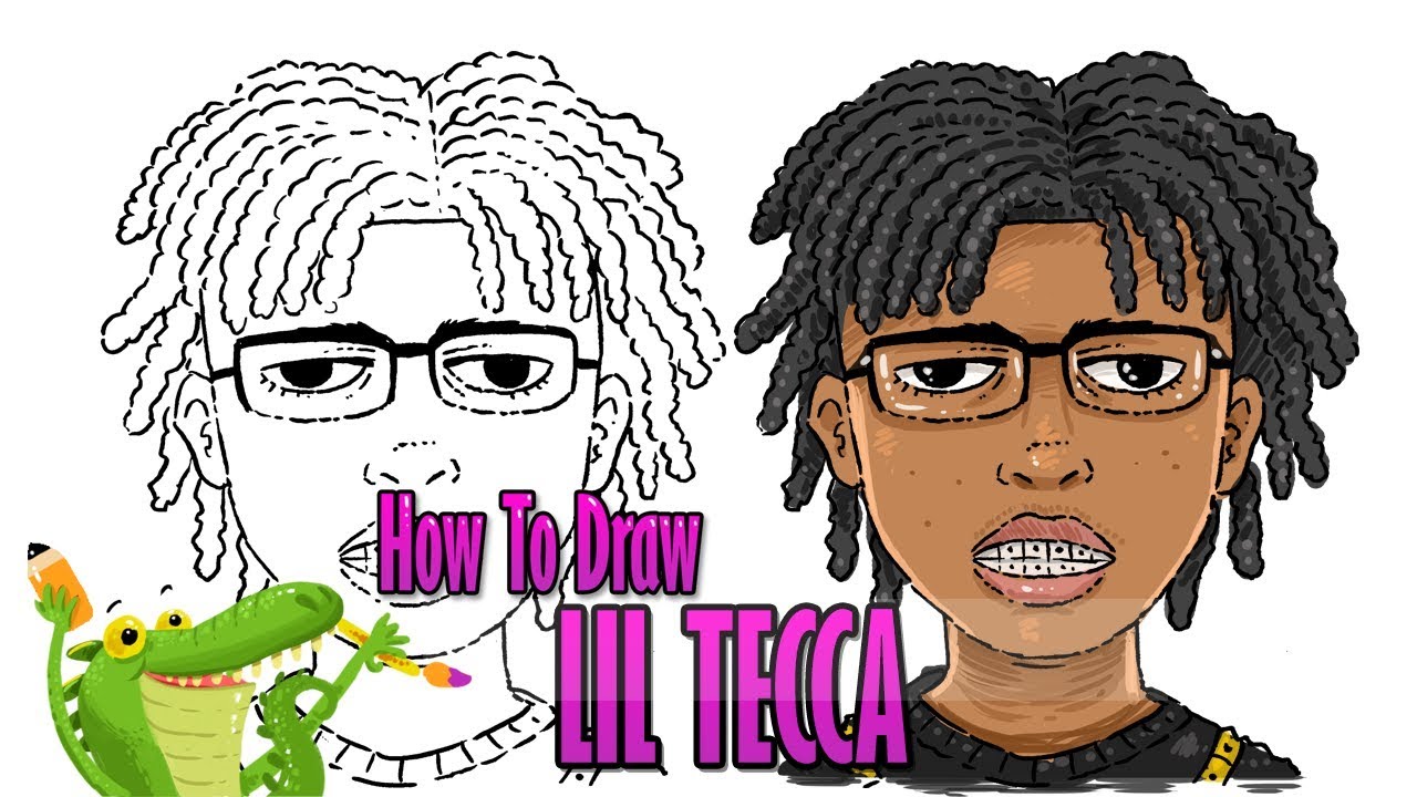 How to draw Lil Tecca step by step