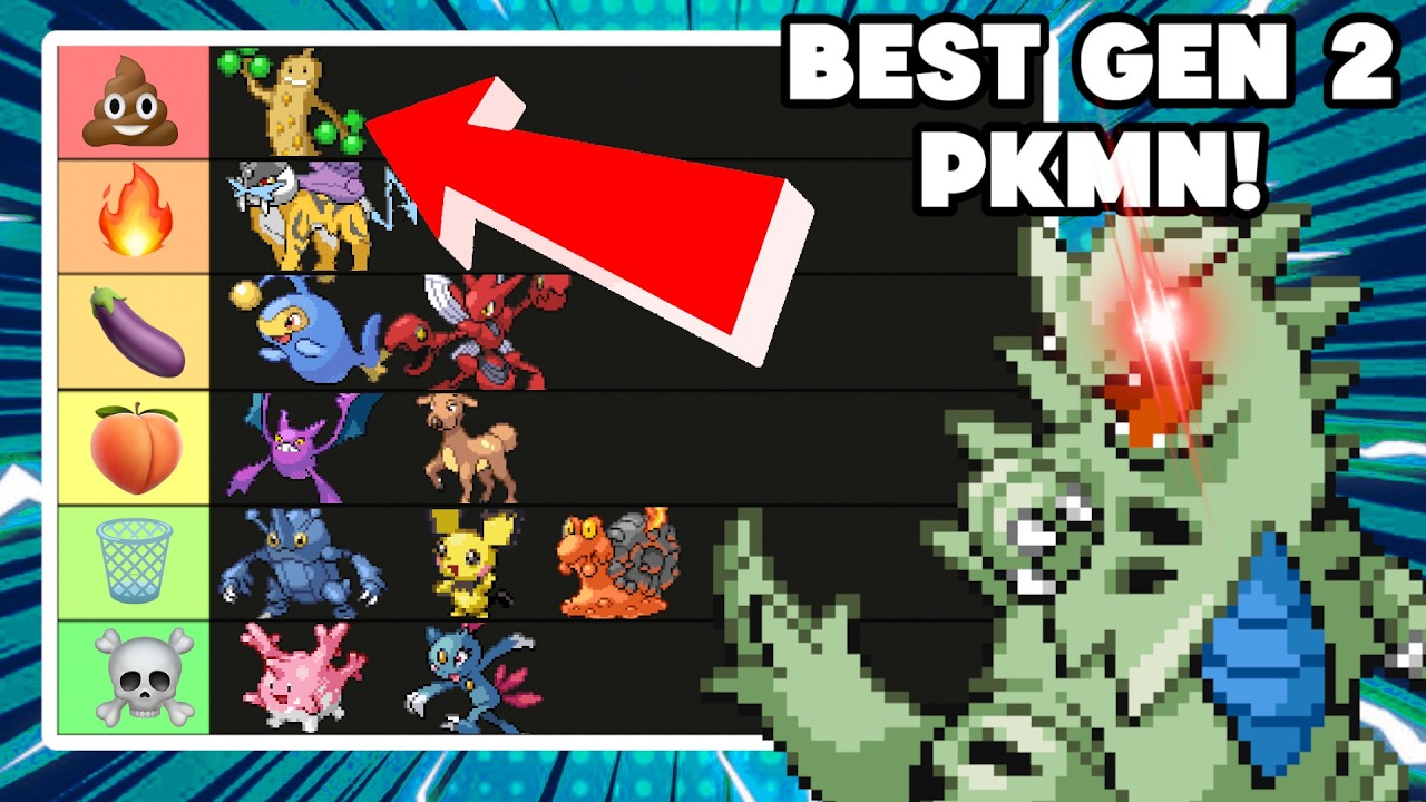 The DEFINITIVE Gen 2 Pokemon Tier List!!!