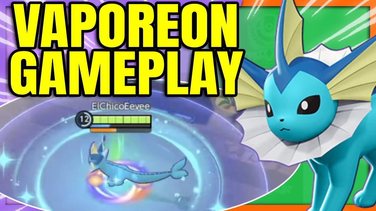 VAPOREON will BREAK the GAME Full Gameplay Leaked | Pokemon Unite