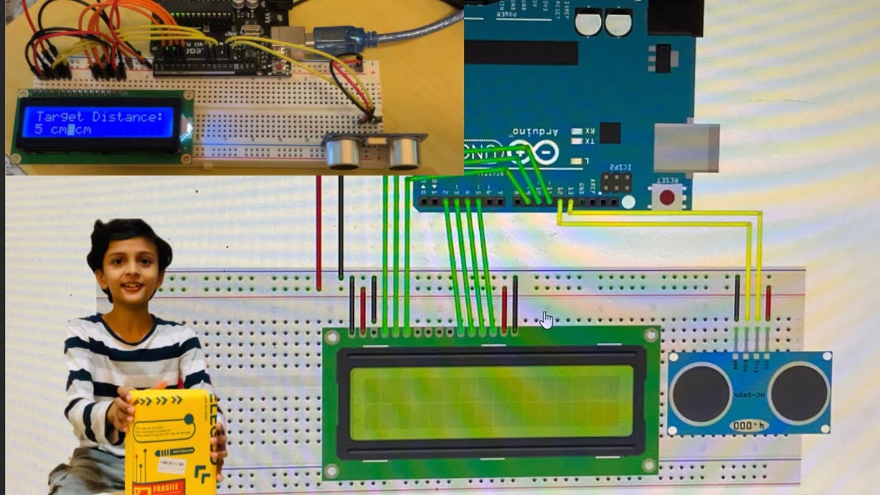 How To Make Elegoo Starter Kit Arduino UNO Ultrasonic Measuring Project | SNH Kids