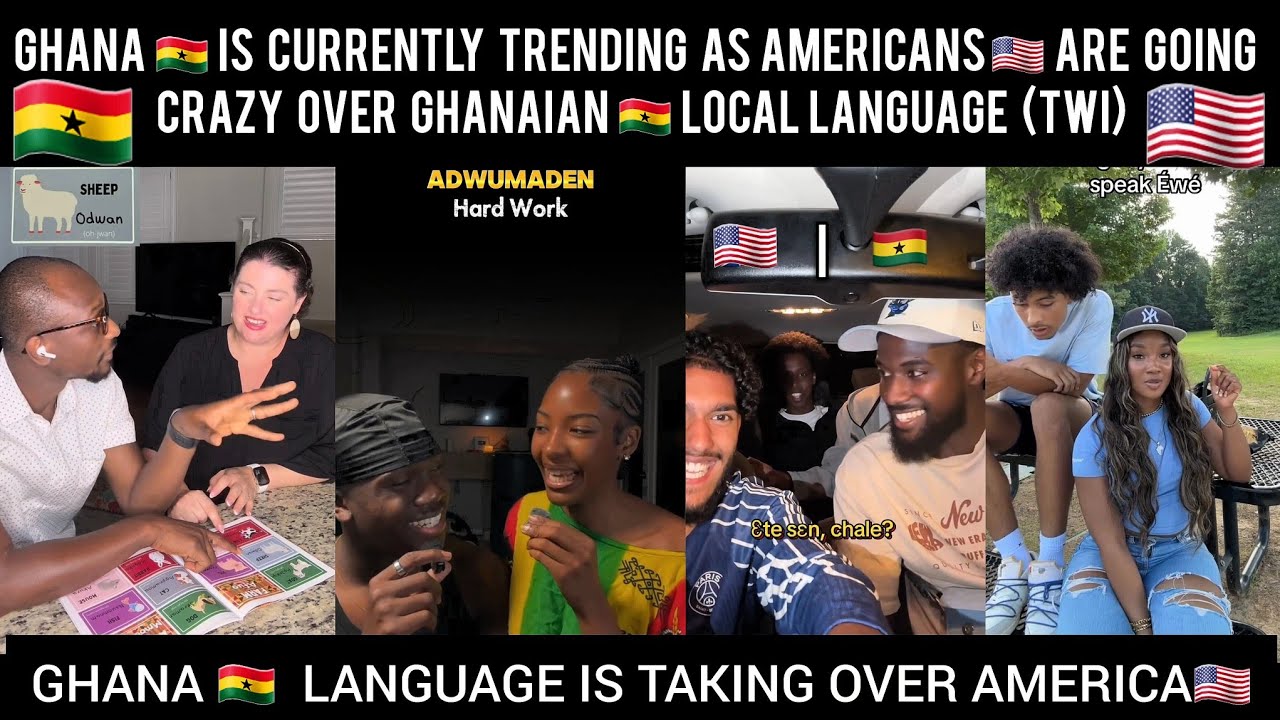 😲 Black Americans 🇺🇸 And Other Foreigners Are Going Crazy Over Ghanaian 🇬🇭 Local Language (TWI)