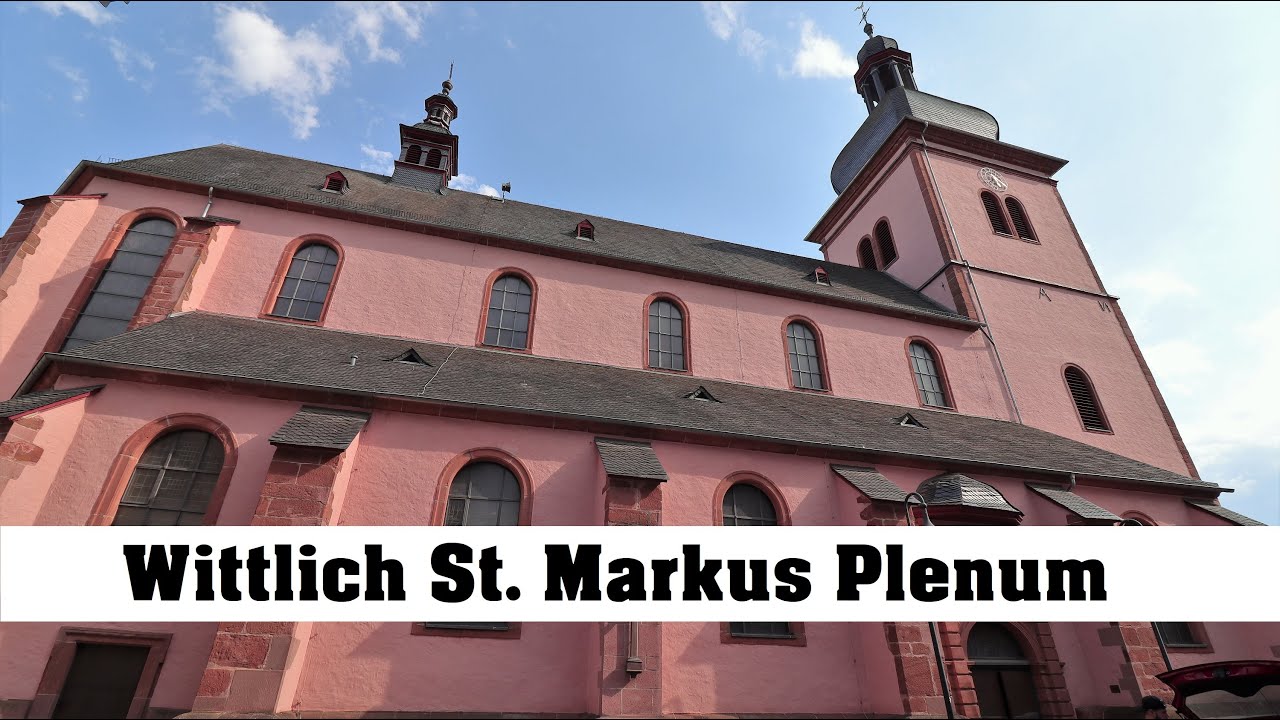 WITTLICH (D), St. Markus, Vollgeläute aller 5 Glocken (Außenaufnahme)