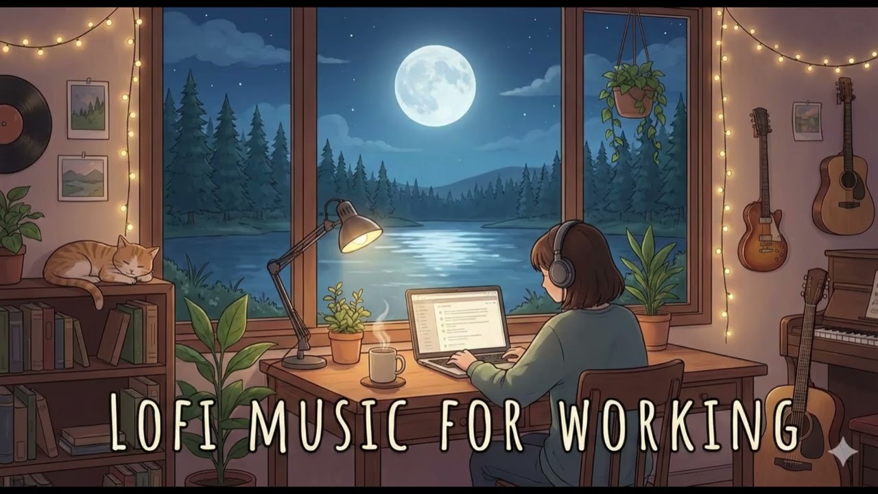 Midnight Rain 🌧️ | 1 Hour Calm Lofi for Studying & Night Focus