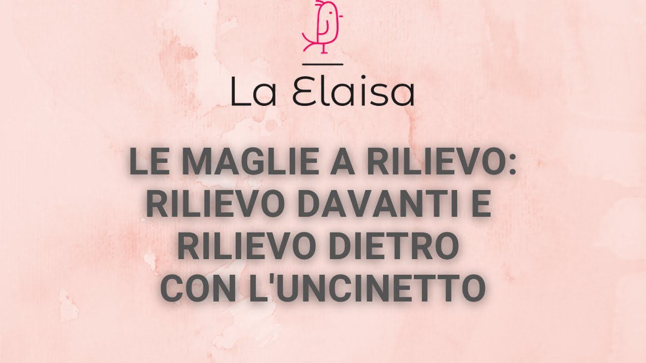 MAGLIE IN RILIEVO DAVANTI E DIETRO: TUTORIAL UNCINETTO