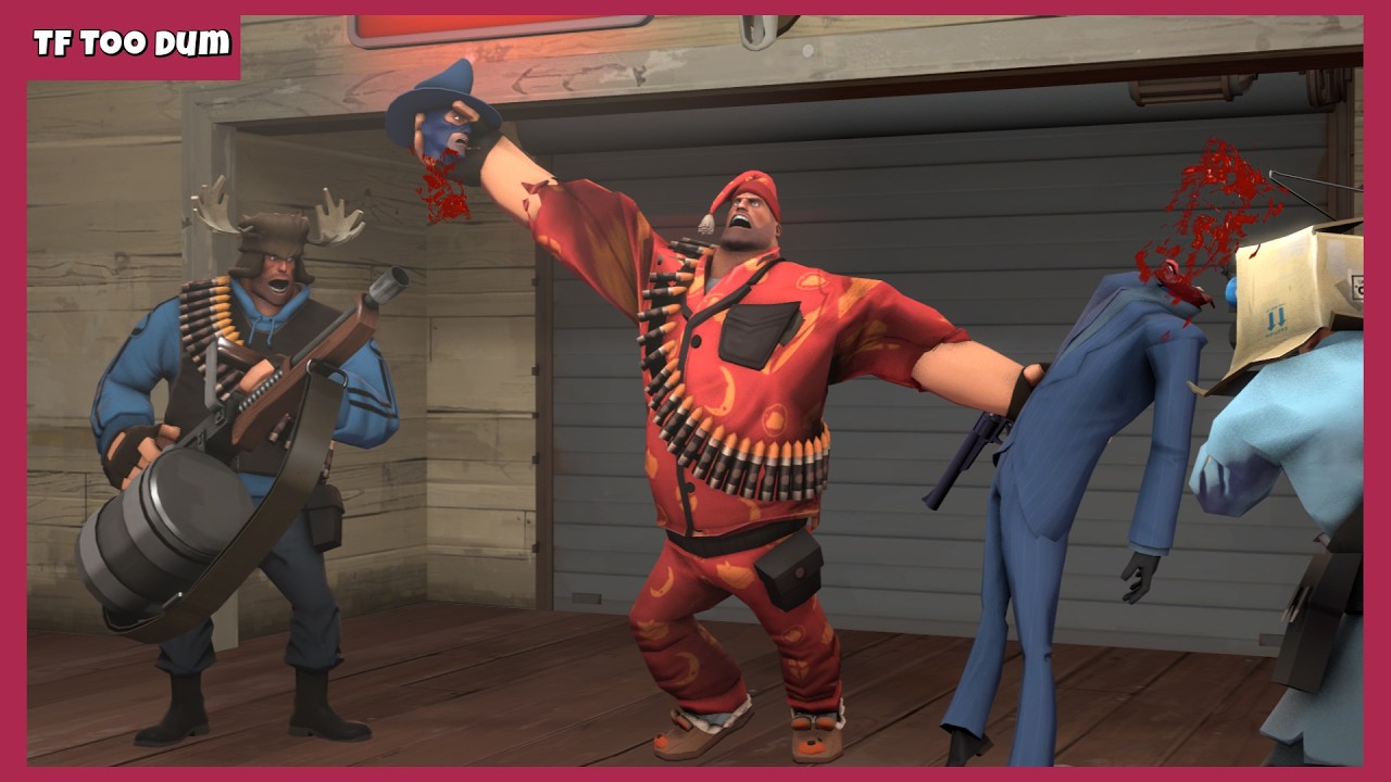[SFM/Юмор] TF Too Dum: Дружественный огонь!!