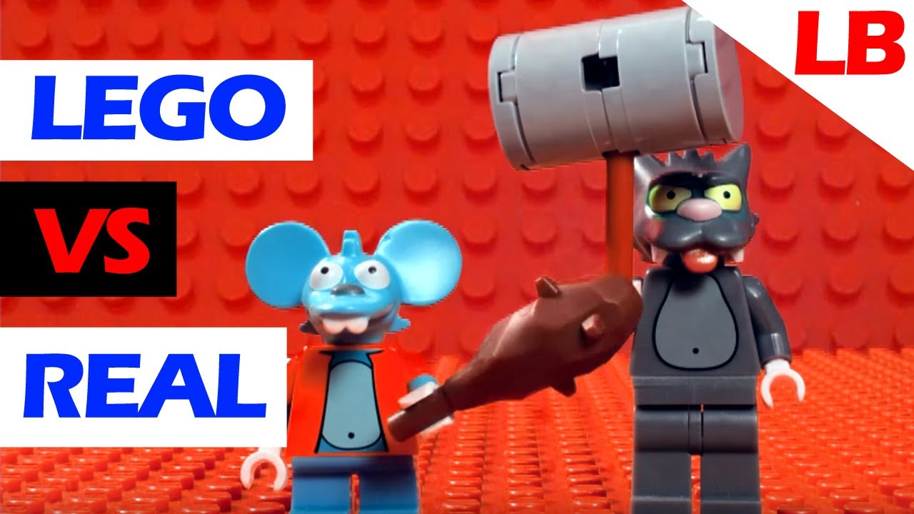 LEGO ITCHY & SCRATCHY ESOPHAGUS NOW COMPARISON