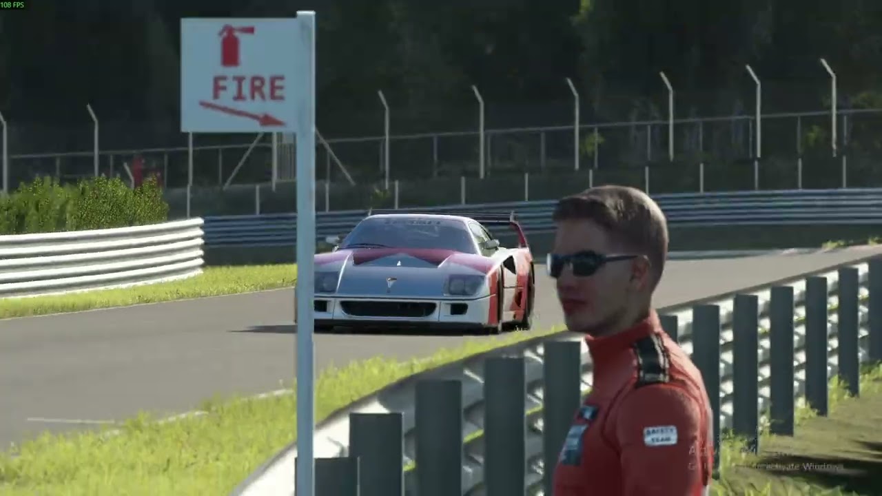 ac evo trying not to crash the f40 lm