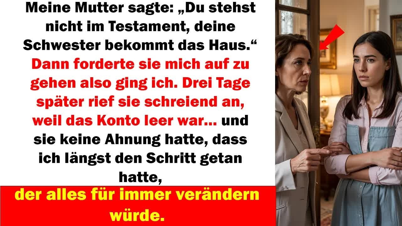„Du stehst nicht im Testament“ Drei Tage später war ihr Konto leer und ihr Leben im freien Fall