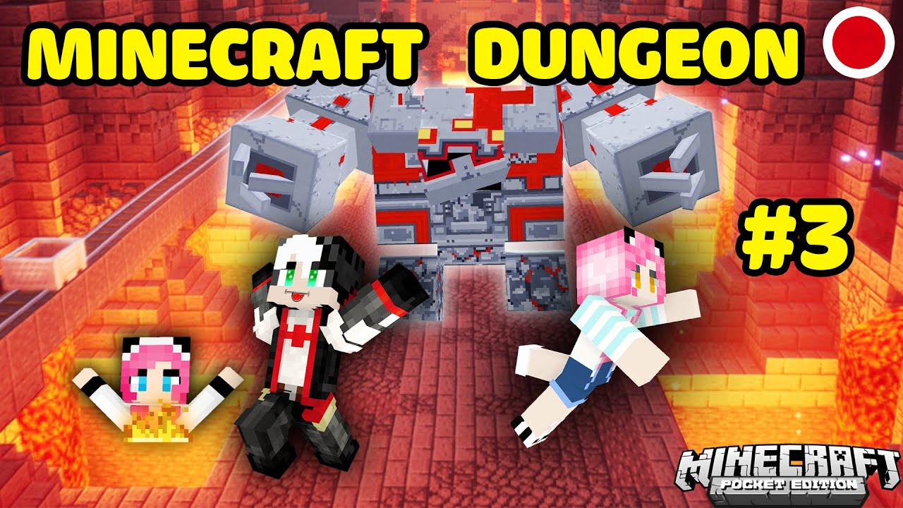 REDHOOD VÀ MỀU THỬ THÁCH STREAM MINECRAFT DUNGEONS TẬP 3*MỀU CHINH PHỤC MINECRAFT DUNGON SIÊU KHÓ