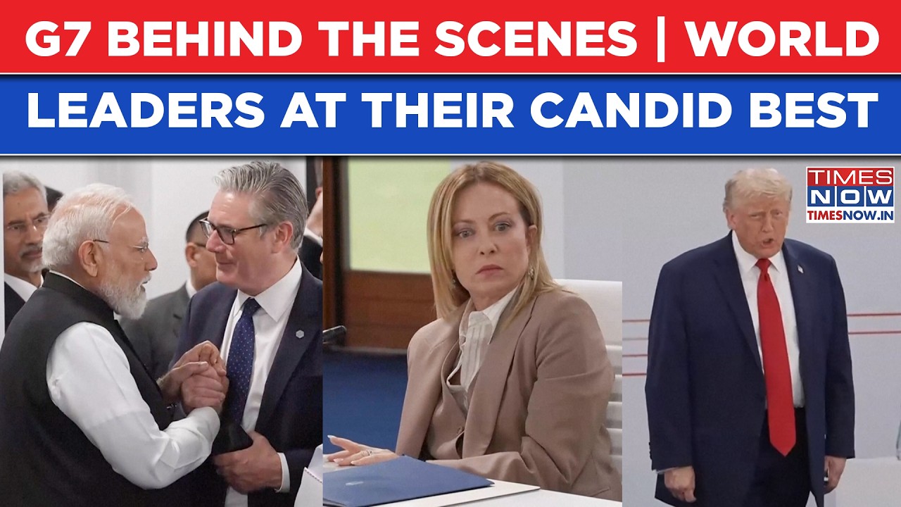 G7 Behind The Scenes | Italy's Meloni's 'Stare' | India's Modi Hugs UK's Starmer | Trump's Arrival